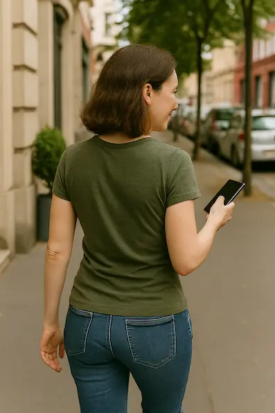 Jeune femme souriante retrouvant équilibre et bien-être après coaching personnalisé pour perte de poids et gestion du stress